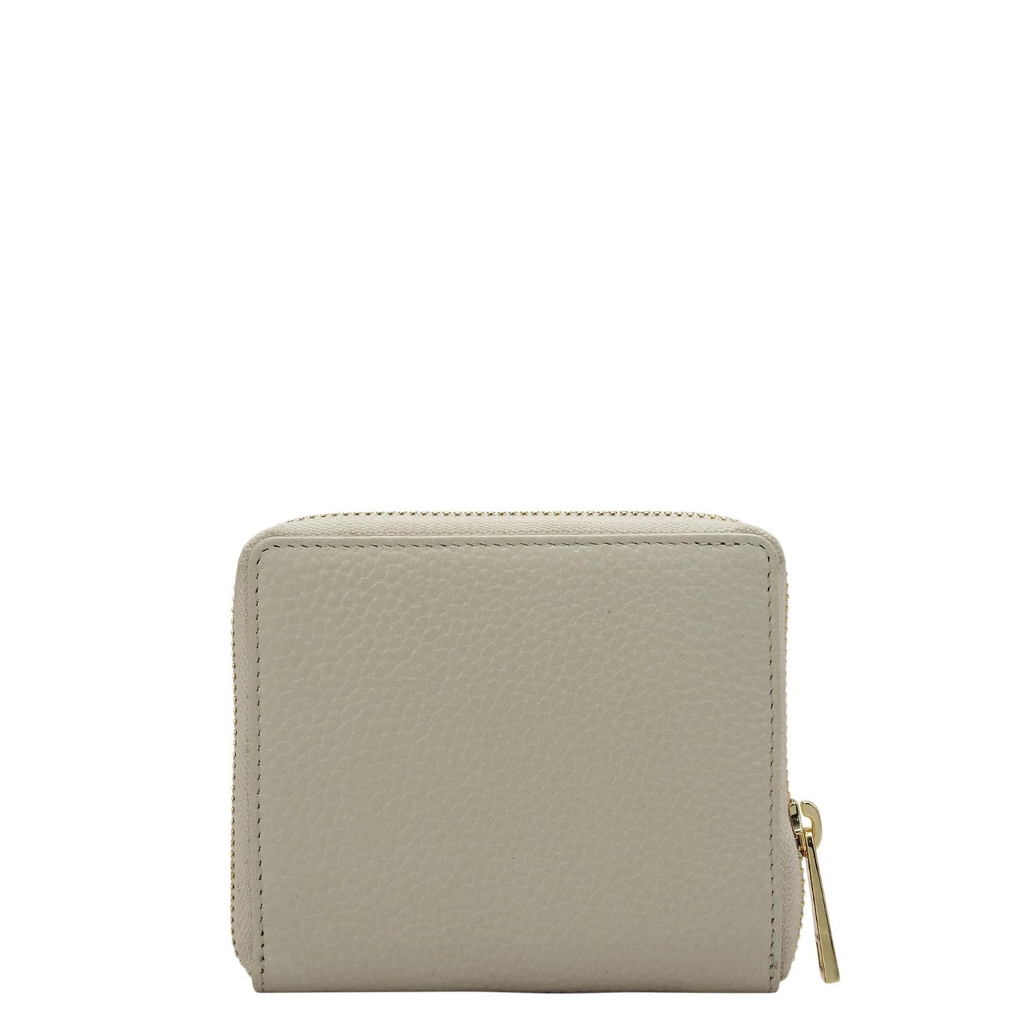 Da Milano Small Leather Wallet for Women – Butter – Genuine Leather Zipper Wallet with Card Slots, Compartments & Pockets