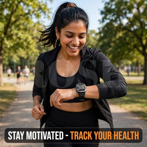 Drumstone Exlclusive with 𝟓 Years WarrantyX31 Smartwatch 2.01 Inch Square IPS Display, Bluetooth Calling Fitness Tracker, IP68 Water Resistant, Magnetic Charging, Android iOS Compatible