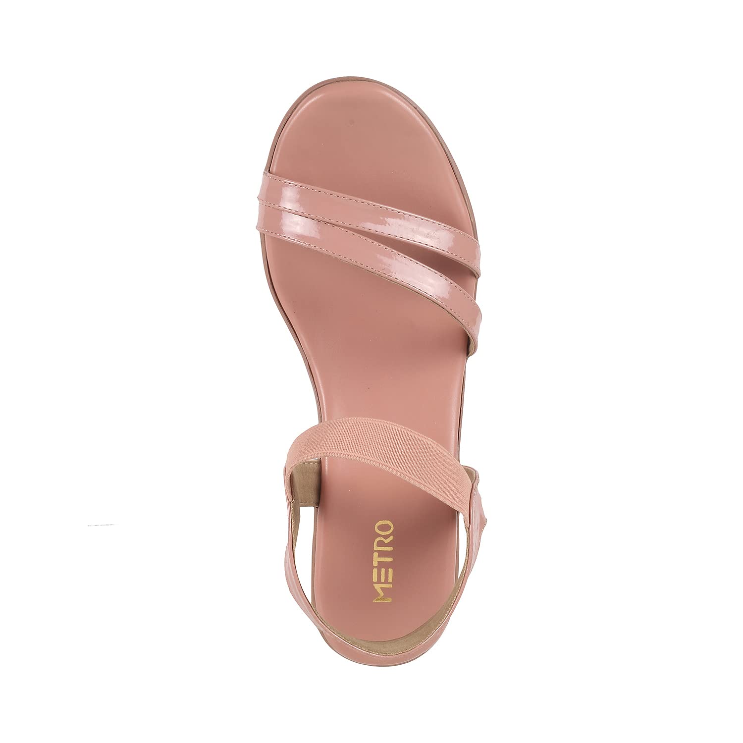 Metro Women Pink Wedge Heel Sandal - SaumyasStore