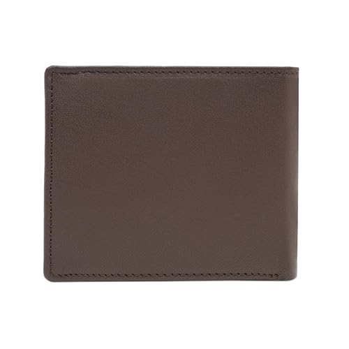 United Colors of Benetton Matera Men's 2-In-1 Leather Gift Set - Brown Non-Reversible Belt & Global Coin Wallet | Formal Essentials | Ideal For Gifting