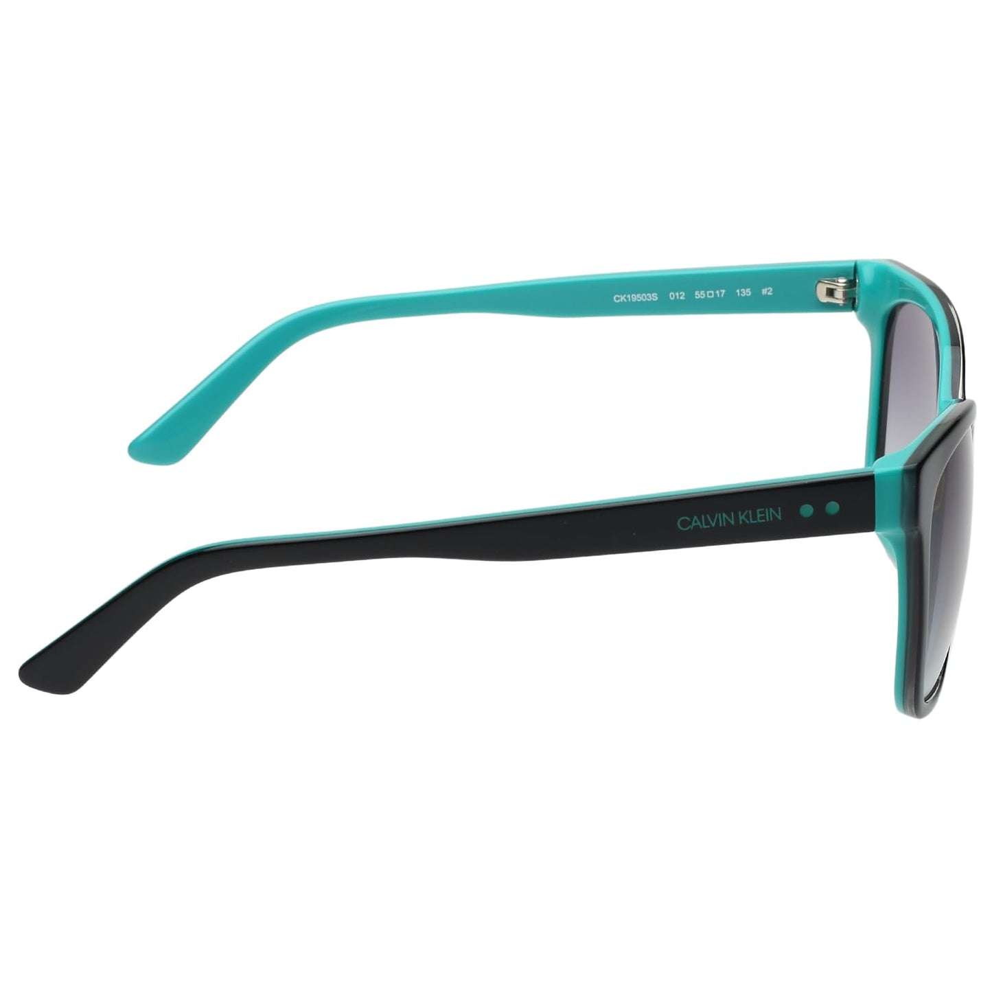 Calvin Klein|Black Full Frame Square Sunglasses|100% UV Protected (Uv 400) Grey Gradient Faded Lens|Women's|Medium|CK 19503 012 55 S