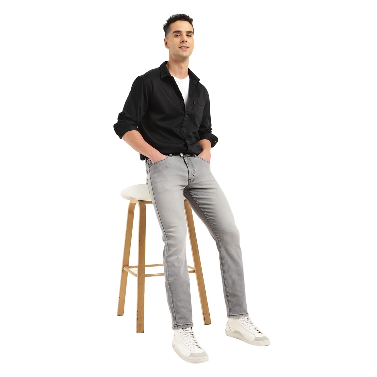 Levi's Men's Fitted Jeans (18298-1626_Grey