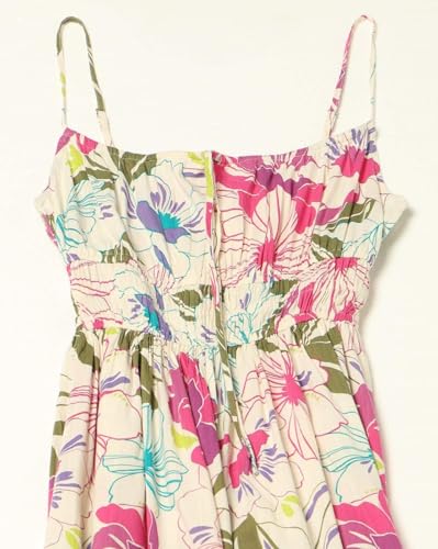 GAP Women's Cotton Blend Classic Midi Casual Dress (442754731_Multi Multicolour