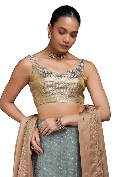 Soch Women's Tussar Sleeveless Blouse