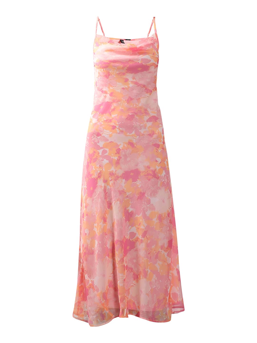 VERO MODA Women's Fit and Flare Pink Dress