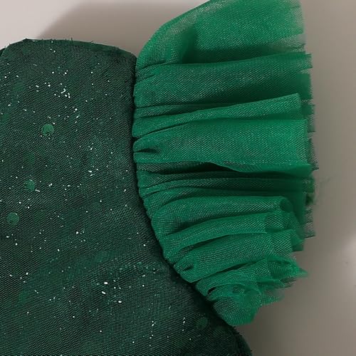 Hopscotch Girls Green Short Sleeves Sequin Bodice Peplum Party Dress for Age (3-4 Years)