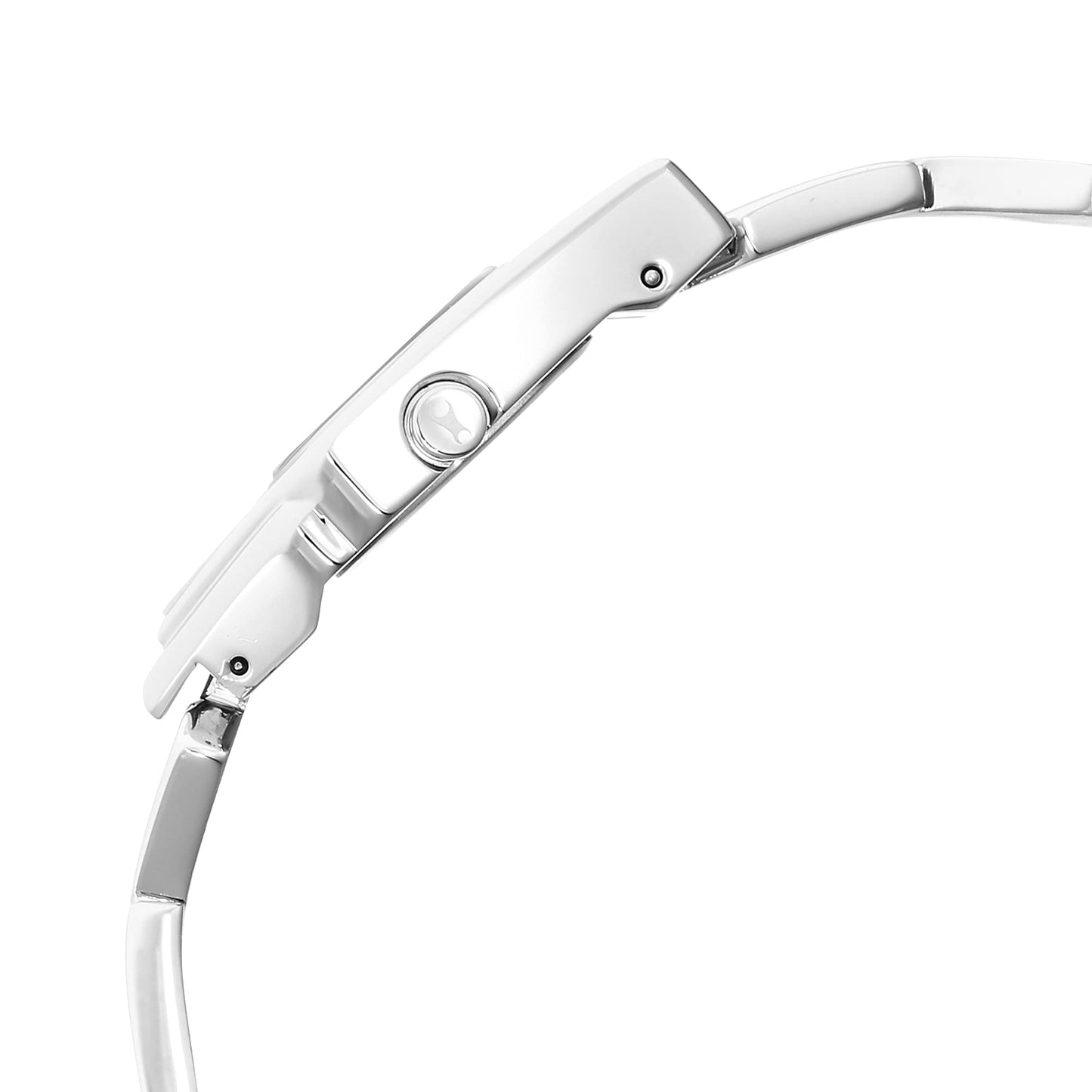 Fastrack Younique Quartz Analog Silver Dial Metal Strap Watch for Girls-NS6279SM01