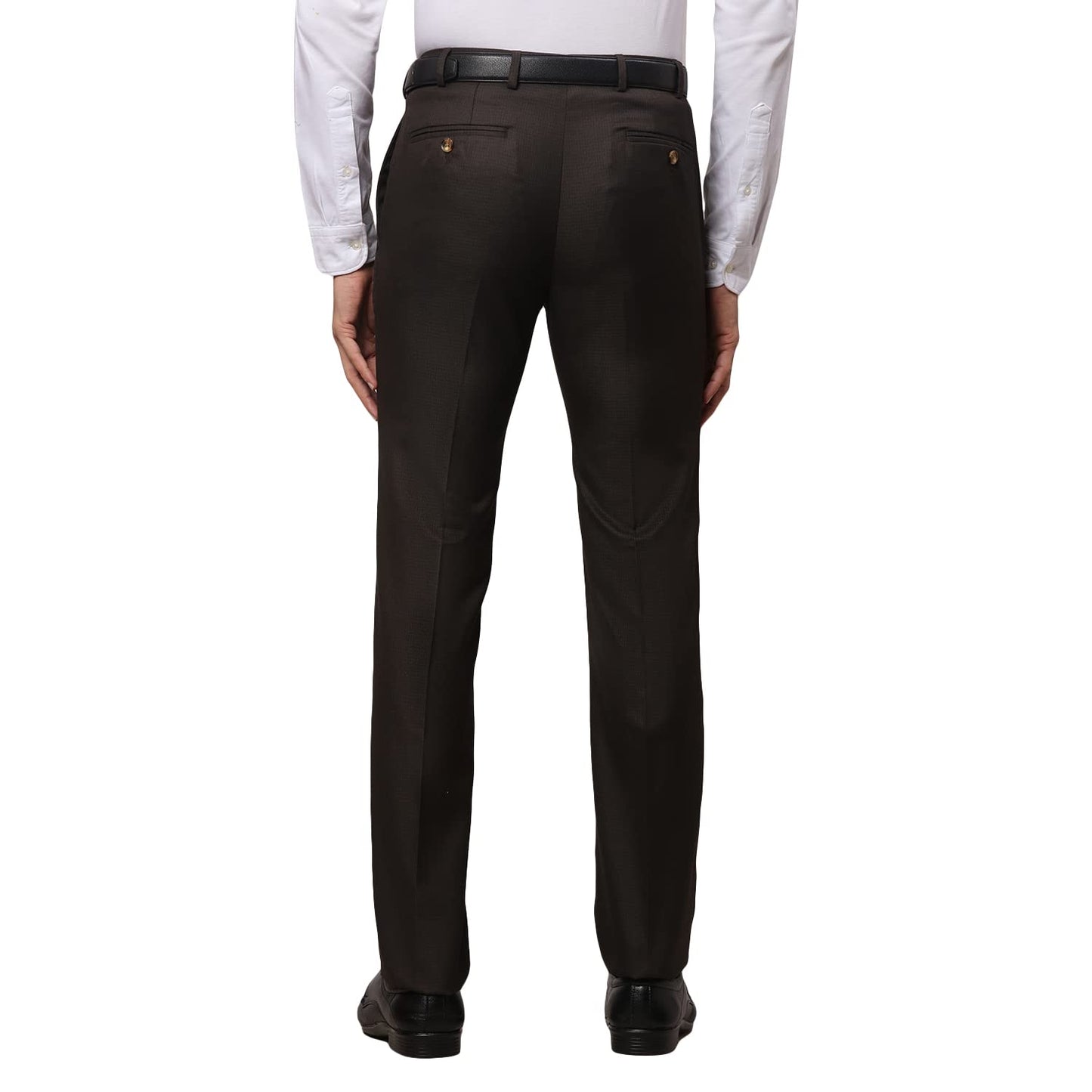 Raymond Dark Brown Trouser (Size: 36)-RMTS04699-O7