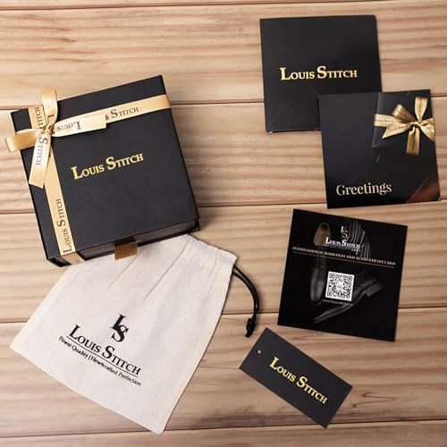 LOUIS STITCH Premium VT Leather Men's Auto Lock Belt | No Holes Belts for Men | Leather Belt for Gents (LSBE-SY-ALBB32-ALGB)