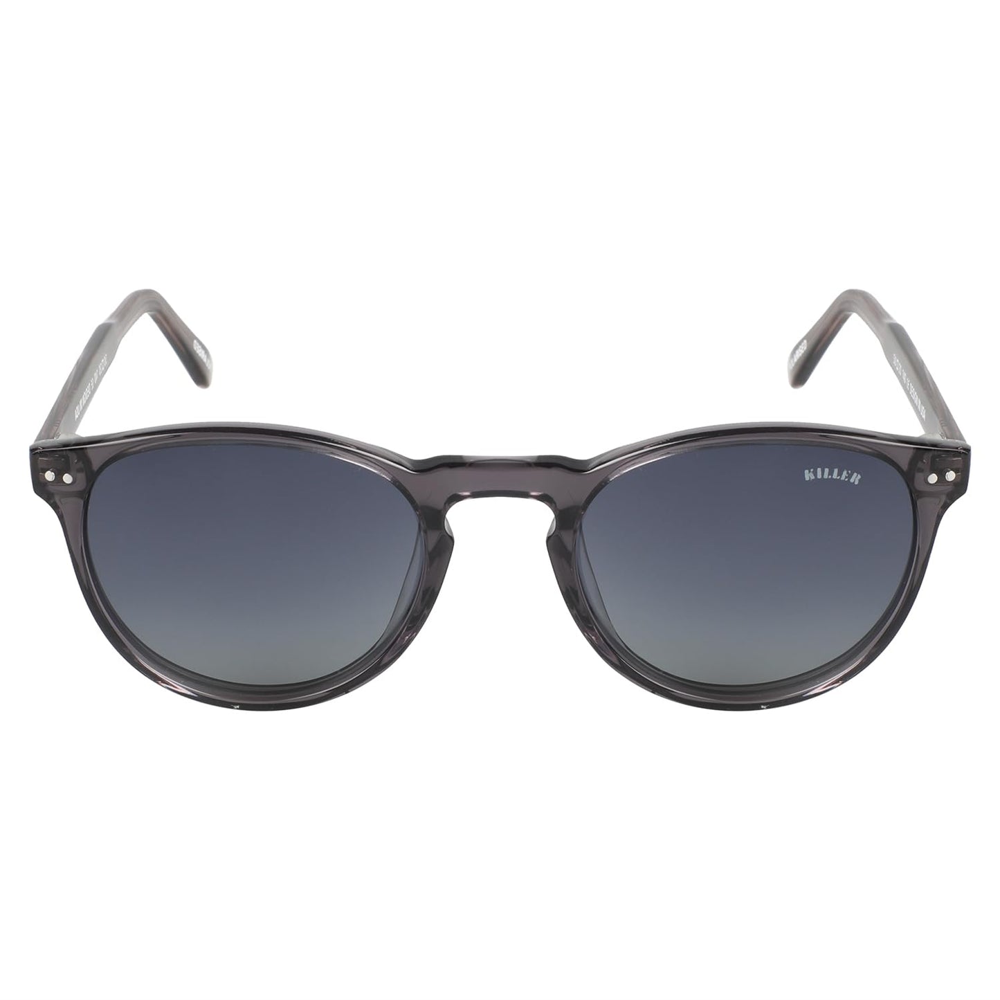 KILLER Women Sunglass - Round Shaped Polycarbonate Lens Sunglasses For Women & Girls, Color - Frame - Grey, Lens - Grey