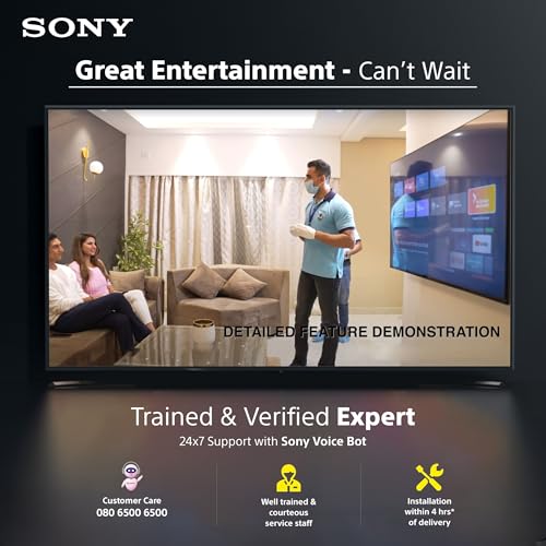 Sony 108 cm (43 inches) BRAVIA 2M2 Series 4K Ultra HD Smart LED Google TV K-43S22BM2