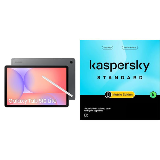 Samsung Galaxy Tab S10 Lite with AI, S Pen in-Box, 27.7 cm (10.9 inch) TFT LCD Display, 6 GB RAM, 128 GB Storage + Kaspersky Standard Mobile Security 1 Device 1 Year (Physical Pack)