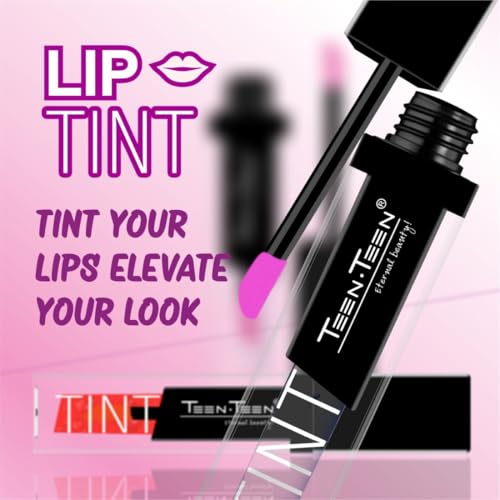 TEEN TEEN Lip Tint Seductive, Lightweight, Long Lasting, Hydrating & Natural Finish, Non-Sticky, Smooth Application, Glossy Shine, Nourishing Feel & All-Day Tint | Orange, 4ml