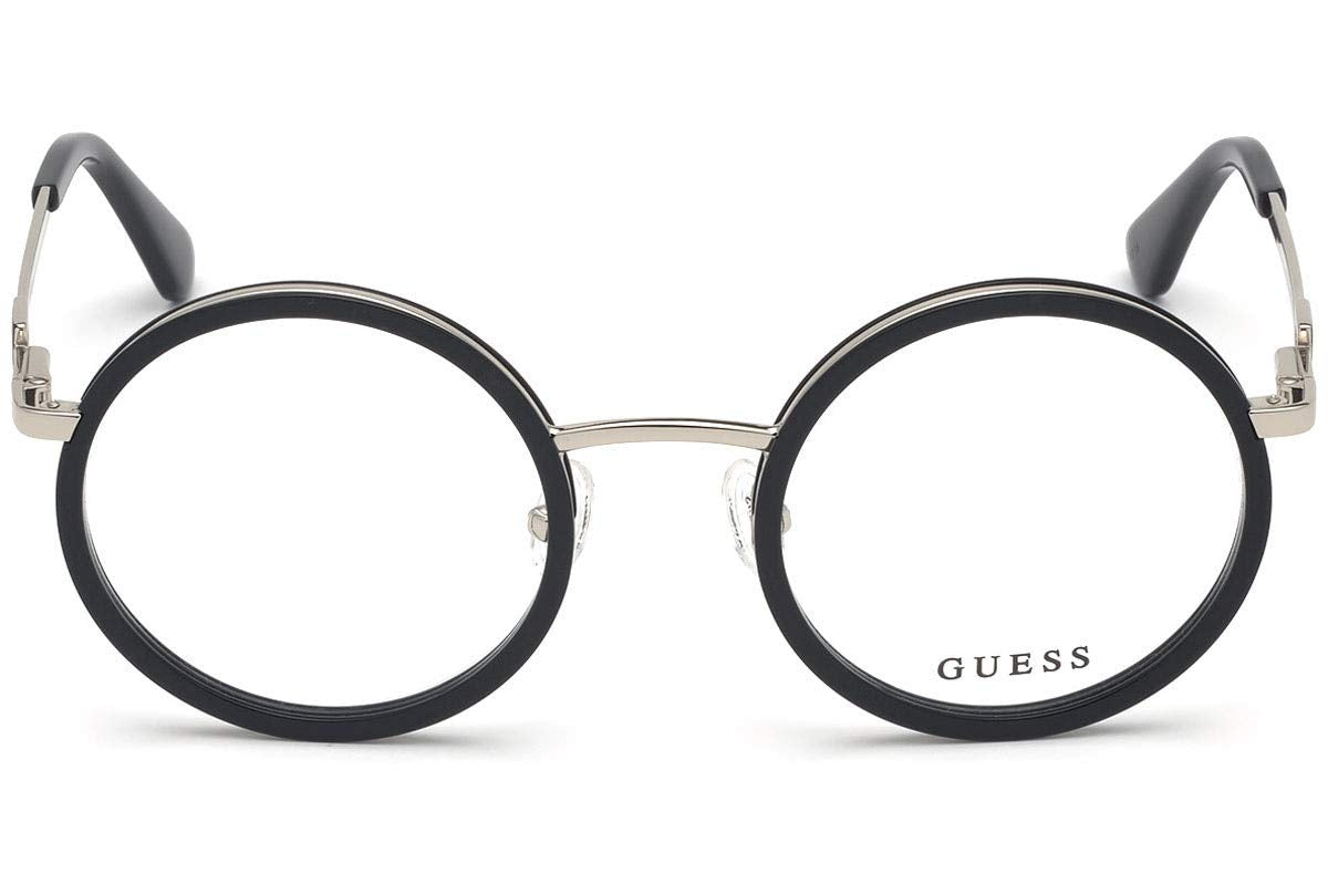 GUESS Black Round Full rim Frames for Women - GU2730 50 001