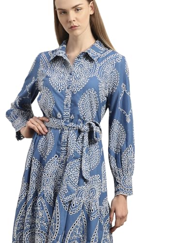 VERO MODA Womens Mini Dress Blue Indigo