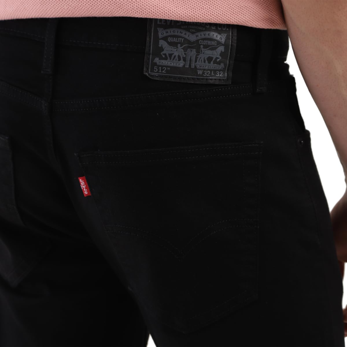 Levi's Men's 512 Slim Tapered Fit Mid Rise Jeans Black