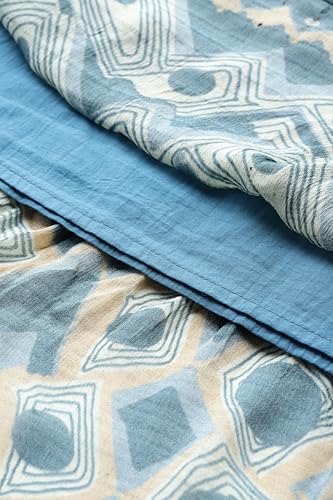 Ritu Kumar Sweetheart Neck Full Sleeves Long Dress Blue