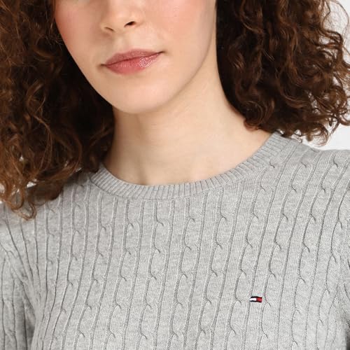 Tommy Hilfiger Womens Grey Color Sweater (XL)