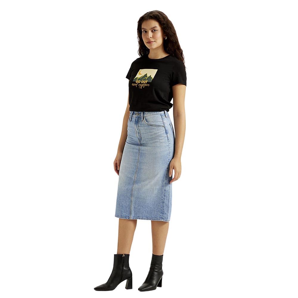 Levi's Cotton Western Skirt Blue
