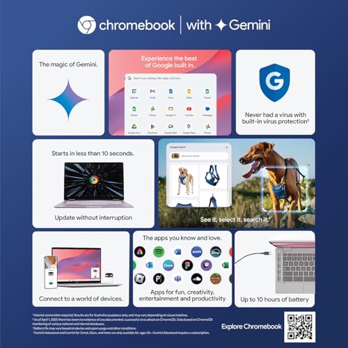 Lenovo {SmartChoice Chromebook, Intel Celeron N4500, 4GB RAM, 64GB eMMC, HD, 11.6"/29.46cm, Chrome OS, Blue, 1.21Kg, 2Wx2 Stereo Speakers, HD Camera, 82UY0014HA, Laptop