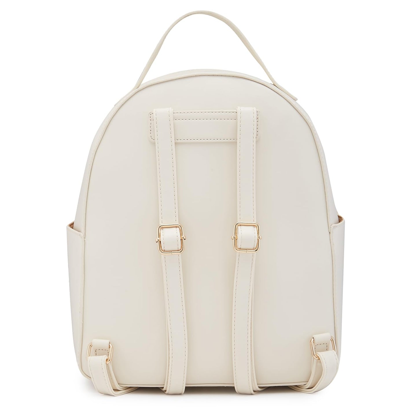 Caprese Ramani Casual Backpack, Small | Fashion Backpack for Women with Adjustable Shoulder Strap & Secure Zip Closure | for Everyday Outings and Travel | Ideal for Students, Professionals (White)