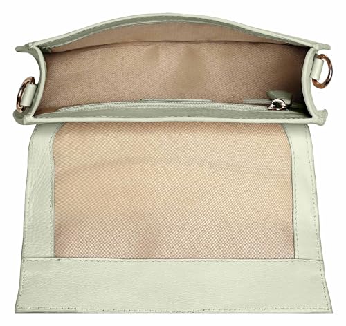 eske Eloise Genuine Leather Womens Satchel (Vanilla)