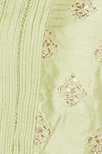 BIBA Women Synthetic Embroidery Straight Salwar Kurta Dupatta(Skd6643_Green_32)