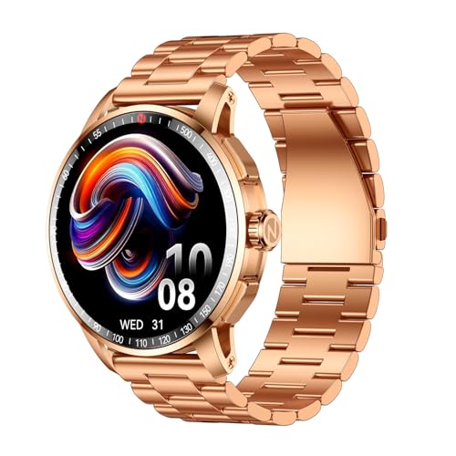 Itel Unicorn Max Smartwatch with 1.43" AMOLED Display, 1000 Nits Brightness, AI Voice Assistant, Bluetooth V5.3, IP68 Waterproof, 200+ Watch Faces, 100+ Sports Modes (Copper Gold)
