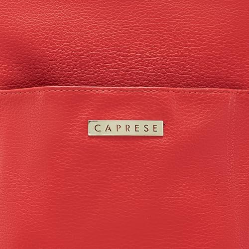 Caprese Andrea Tote Bag, Medium-Coral | Stylish Handbag for Women | Spacious, Versatile Office & Daily Essentials Tote | Top Zip Closure