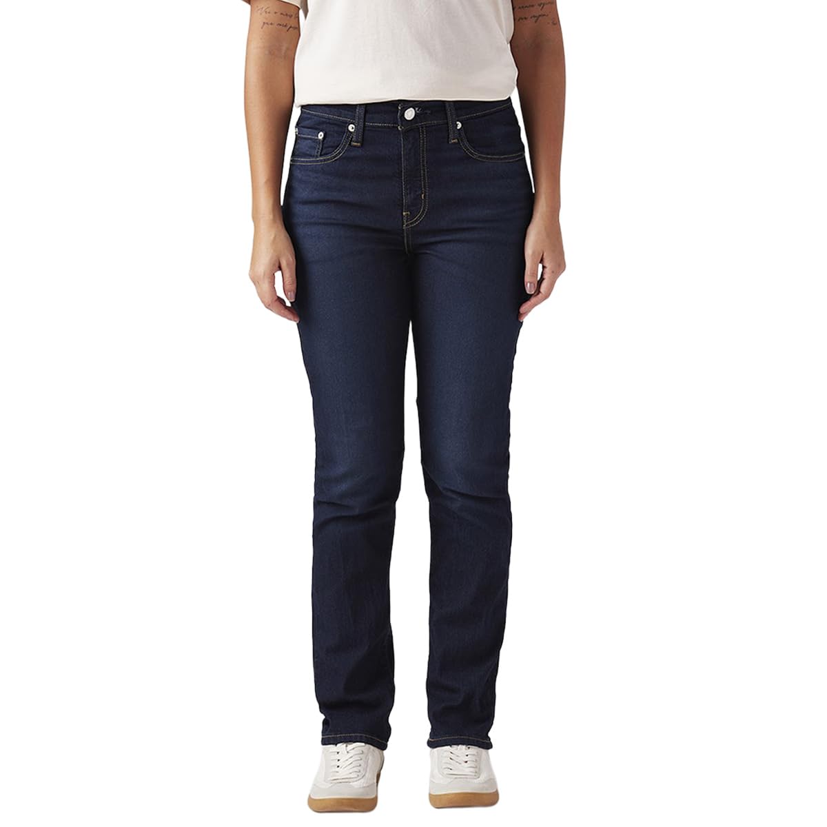Levi's Women's 724 Dark Indigo Straight Fit High-Rise Jeans