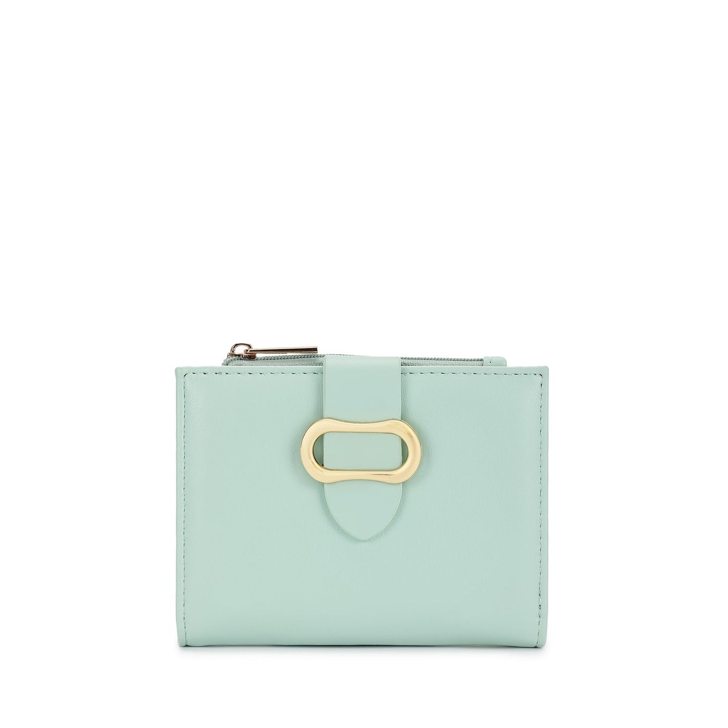 Fastrack Women's Buckle Flap Two-Fold Wallet | Multiple Card Slots, Cash Slots, Zip Coin Pocket, Buckle Design Flap | Stylish & Secure | 6 Months Warranty