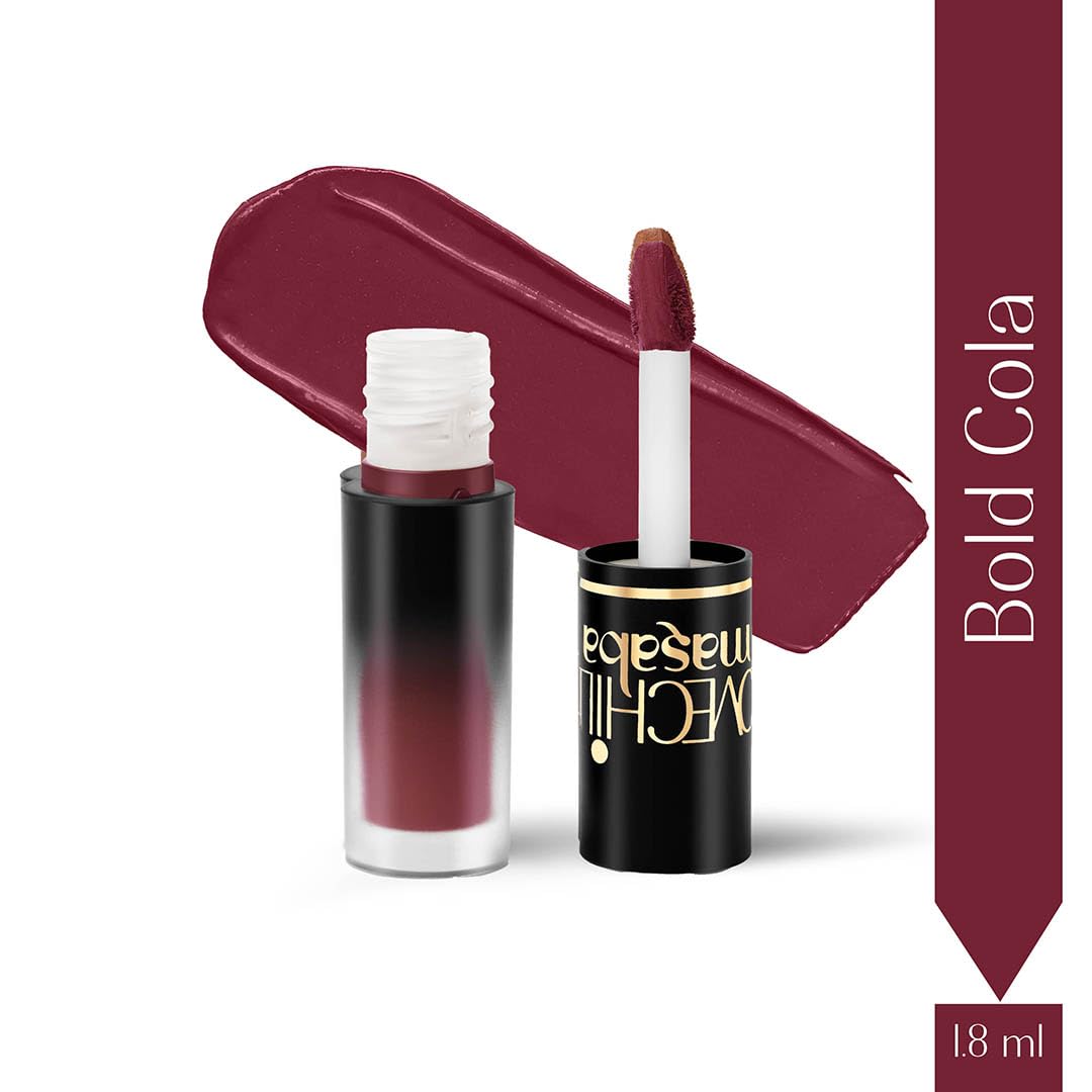 LoveChild Masaba Pocket Liquid Lipstick, Pack of 3 Transfer-Proof, Hydrating Matte Shades with Free Pouch, Hyaluronic Acid, Jojoba Oil & Vitamin E for Long-Lasting, Nourished Lips, Combo 2, 5.4ml