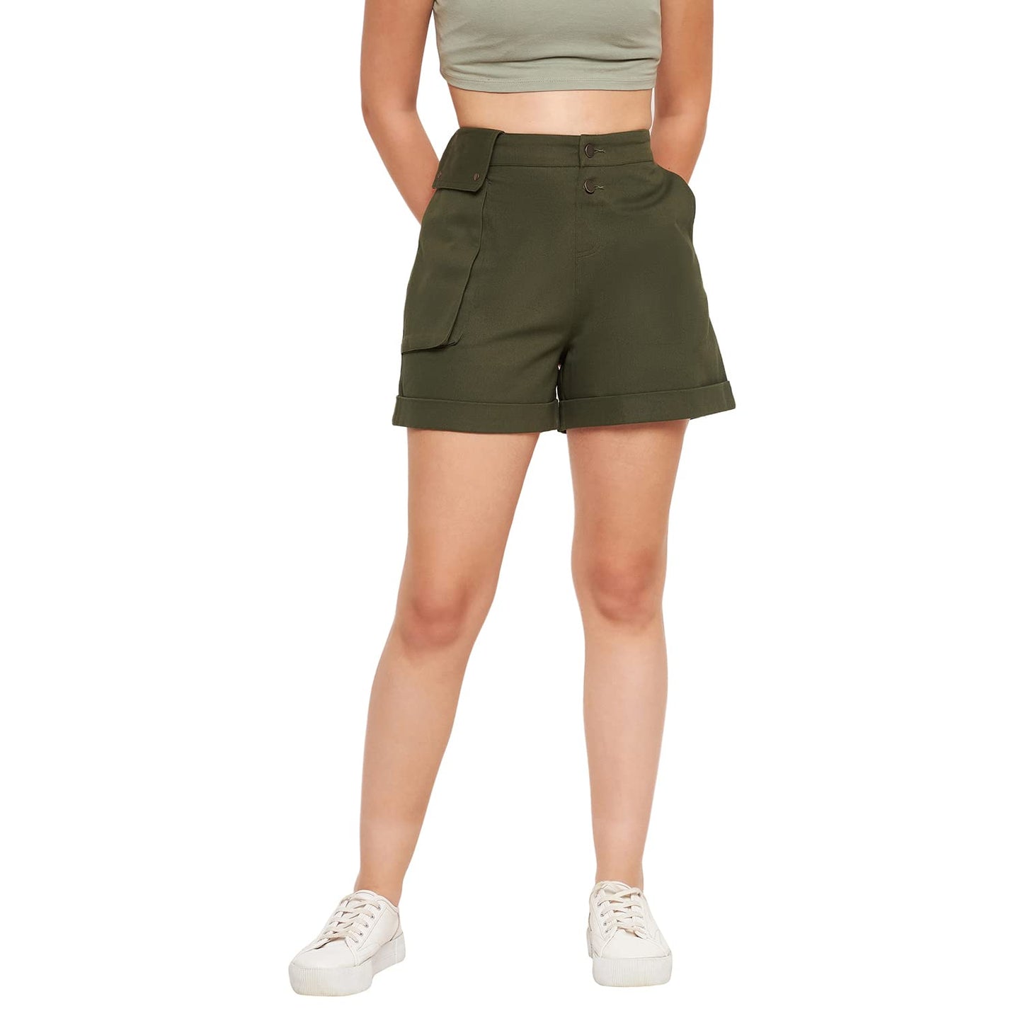 WineRed Women Olive with One Side Pocket