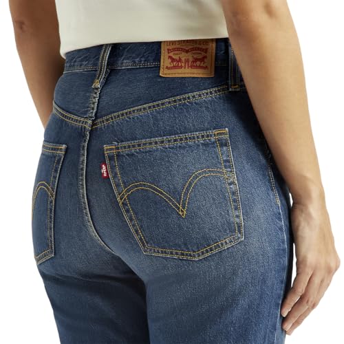 Levi's Women's High Rise Ribcage Flared Fit Blue Jeans