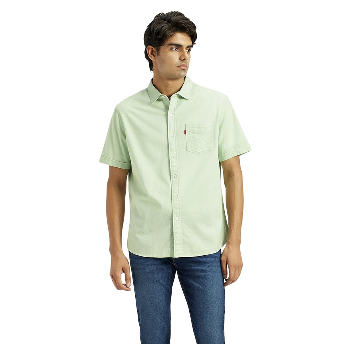 Levi's Men's Regular Fit Shirt (32908-0365_Green