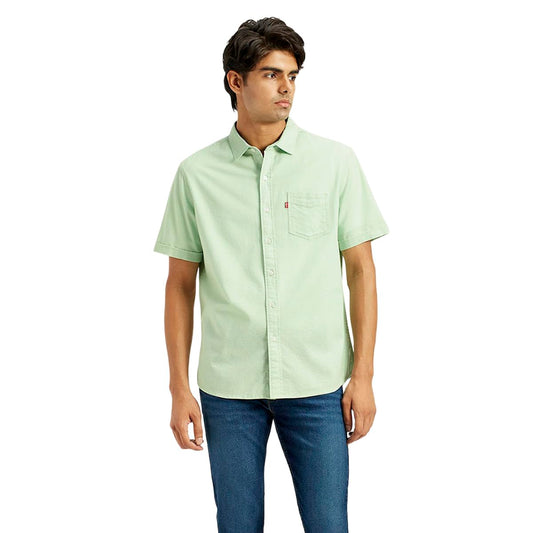 Levi's Men's Regular Fit Shirt (32908-0365_Green