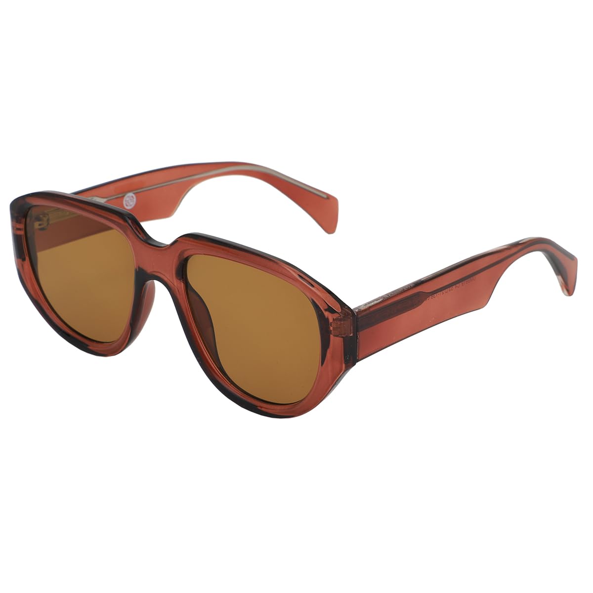 Carlton London Brown Toned with Polycarbonate UV Protected Lens Oversized Sunglass for women