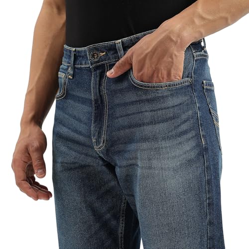 United Colors of Benetton Solid Comfort Fit Jeans (Size: 36)-25A4MBOO5021I901 Blue