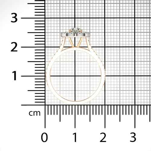 VALANOVA Hallmarked 14K Gold & Certified Lab Grown Diamond 0.71cts | Ring For Women's/Girls | Stylish & Elegant | VGR0467S | Ring Size: 8