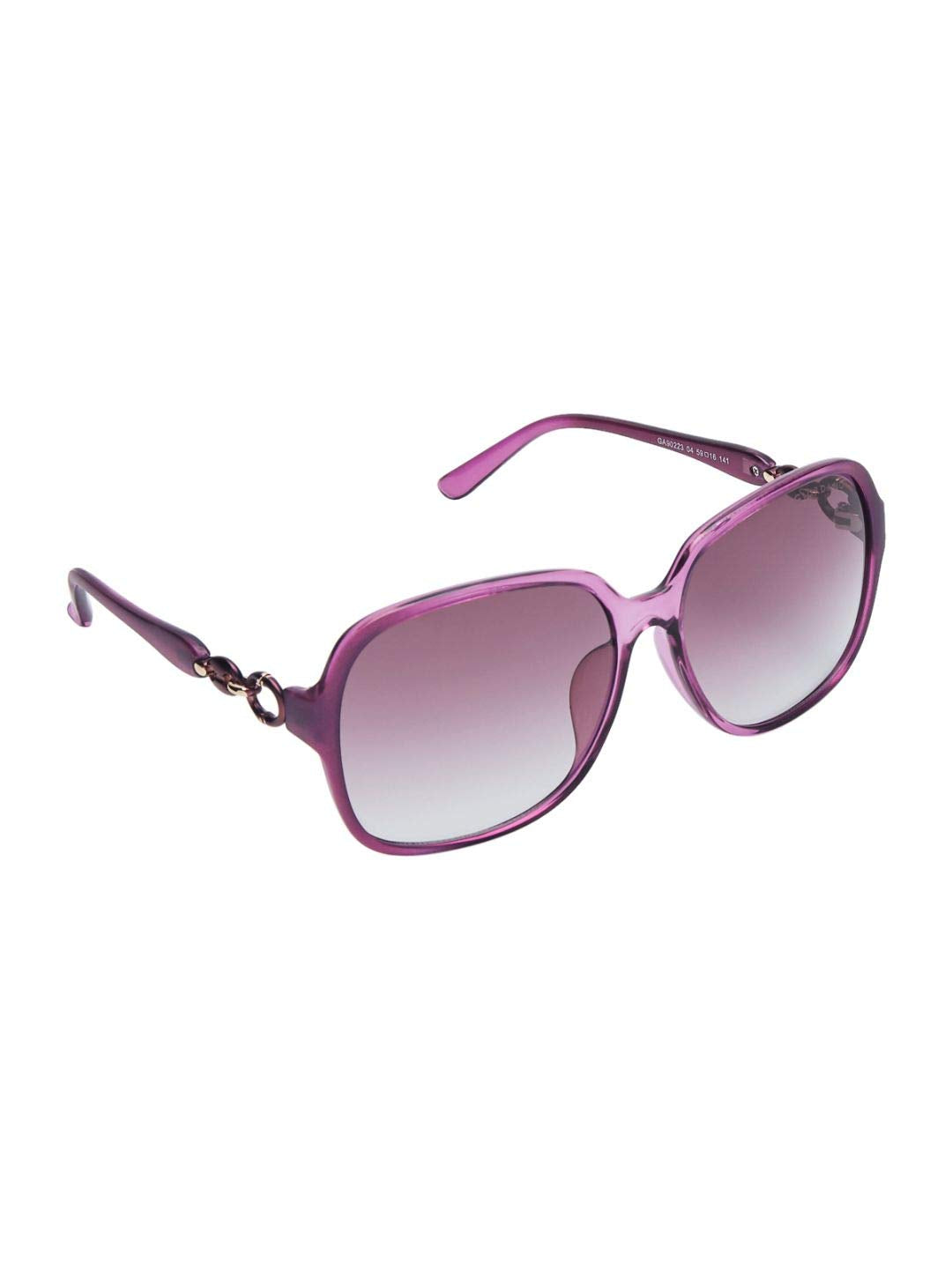 Giordano UV Protected Oversized Women Sunglasses (59 | Purple Lens)