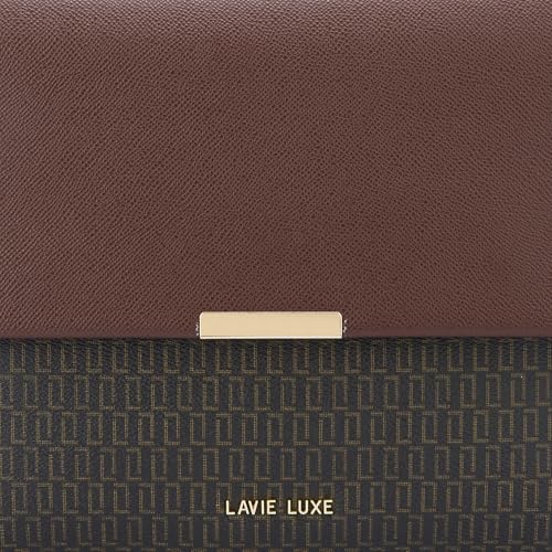 Lavie Luxe Women's Mono Marsh Satchel Bag for Women | Satchel Handbag for Work | Ladies purse | Stylish Shoulder Bag | Gift for Women