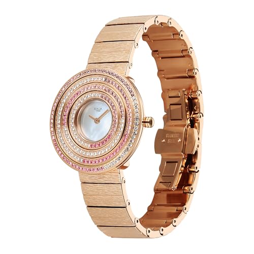 Titan Raga Glimmers Quartz White Round Dial Women's Watch | Water Resistant Watch | Watches for Women Analog - 95344WM01F