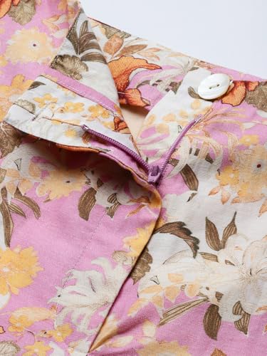 Label RITU KUMAR Pink Trinity Top With Pant Co-Ord Set