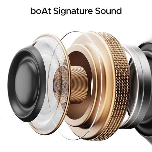 boAt Airdopes 311 Pro, 50HRS Battery, Fast Charge, Dual Mics ENx Tech, Transparent LID, Low Latency, IPX4, IWP Tech, v5.3 Bluetooth Earbuds, TWS in ear earbuds Wireless Earphones with mic (Space Grey)