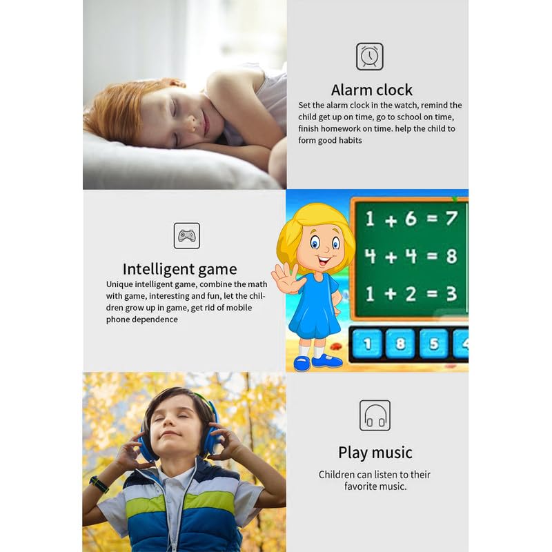 (Refurbished) Punnk Funnk® Present Smart Kids LBS Location Tracking Watch with Voice Calling, SOS, Remote Monitoring, Camera, Geo-Fencing Function (Ocean Green)