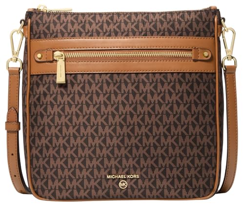 Michael Kors Jet Set Charm Large North/South Crossbody, Brown/Acorn, One Size, Contemporary