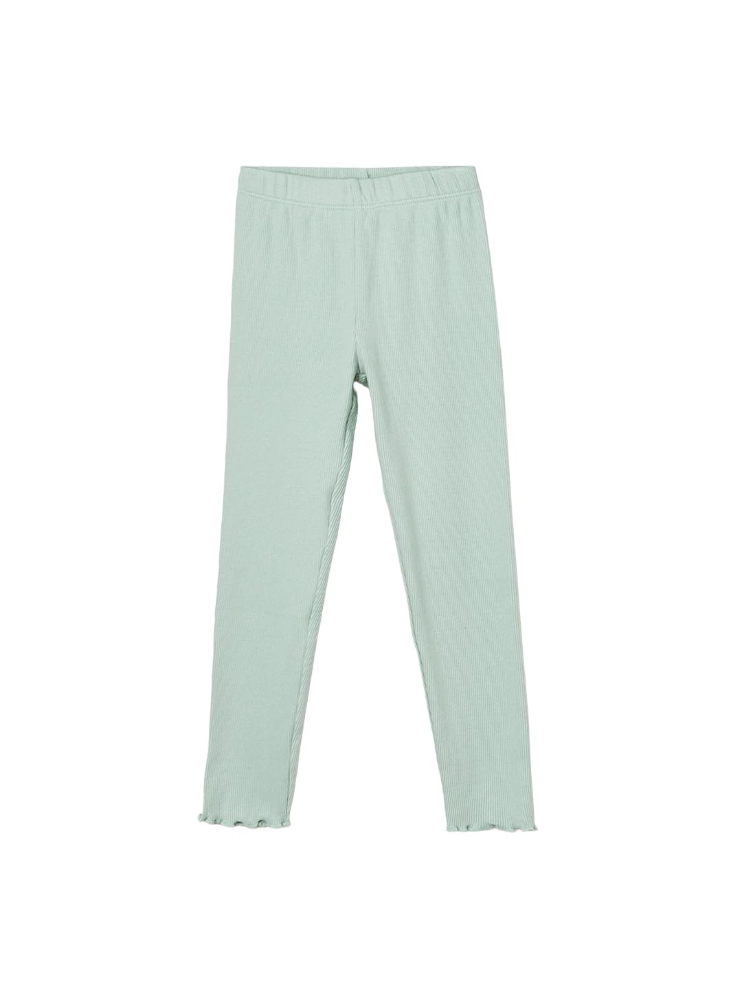 Max Girls Textured Leggings (Green_2-3 Y)