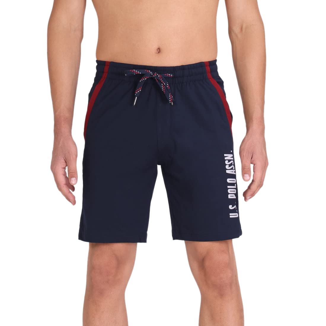 US Polo Association Men's Lounge Shorts (I668-195-PL-M_Navy_Medium)