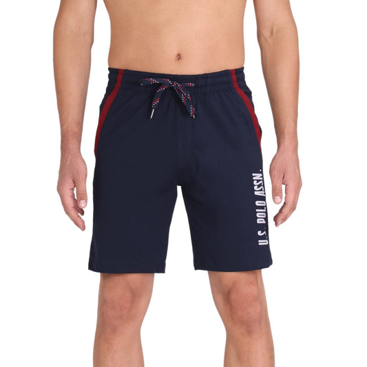 US Polo Association Men's Lounge Shorts (I668-195-PL-M_Navy_Medium)