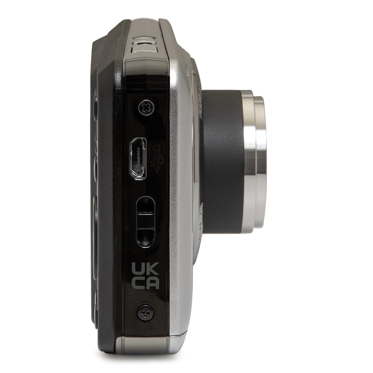 KODAK PIXPRO FZ55-GRY 16MP CMOS Sensor Digital Camera 5X Optical Zoom 28mm Wide Angle 1080P Full HD Video 2.7" LCD Vlogging Camera, Gray